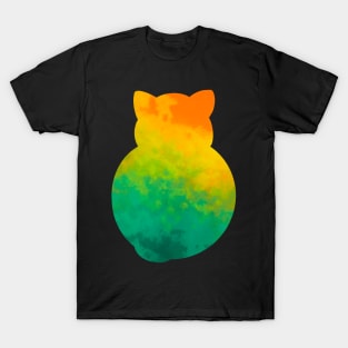 A Cats Colorful Back T-Shirt